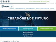 Tablet Screenshot of cibertec.edu.pe